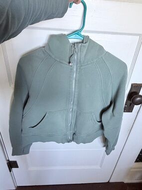 lululemon athletica Sage Green Zip-Up scuba Jacket